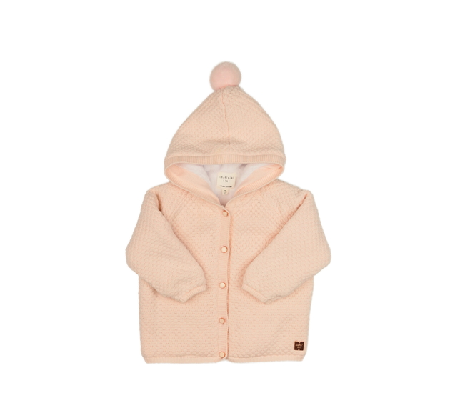 Růžový svetr s vnitřním chlupem 