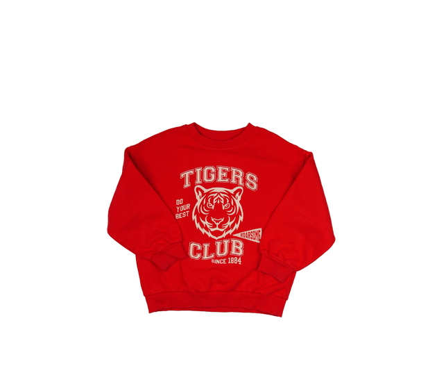 Červená mikina s klubovým motivem M&S