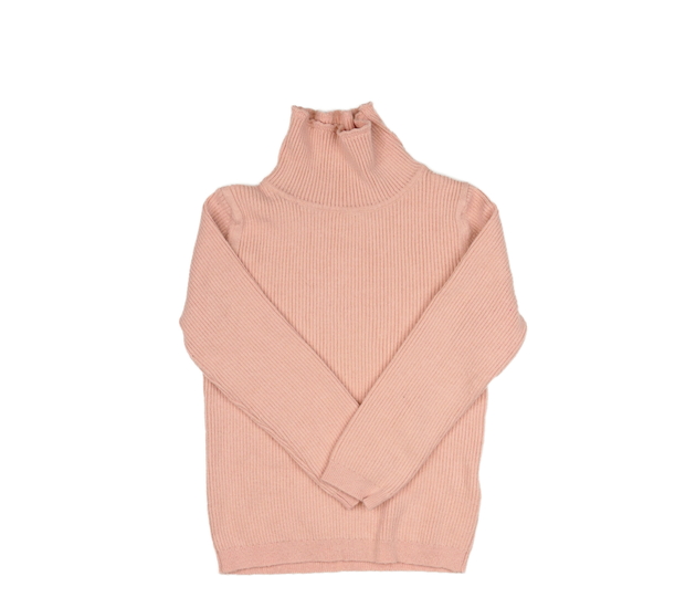 Růžový žebrovaný rolák George