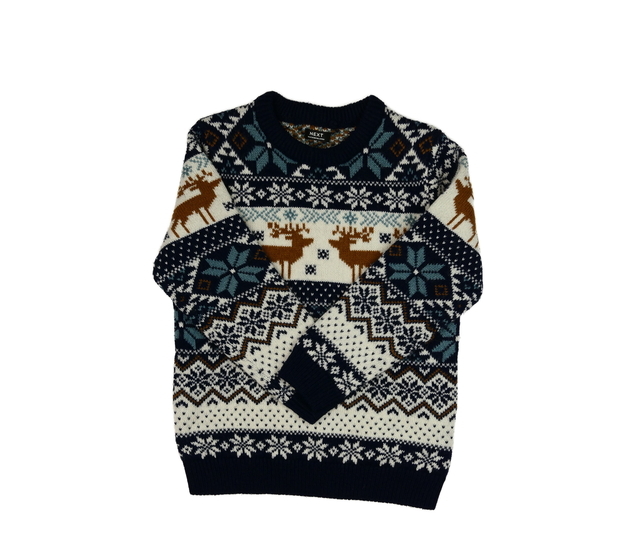 Vzorovaný zimní svetr Next