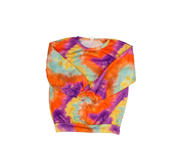 Barevně batikovaná mikina 