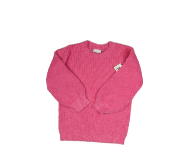 Nový růžový žinylkový svetr