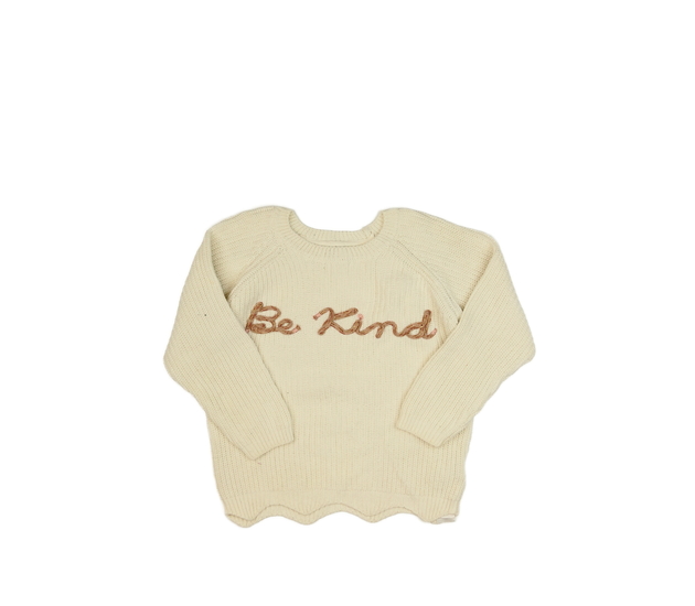 Hnědý svetr s nápisem Primark