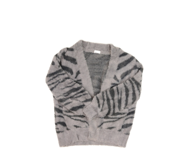 Šedý žinylkový svetrový kardigan Next