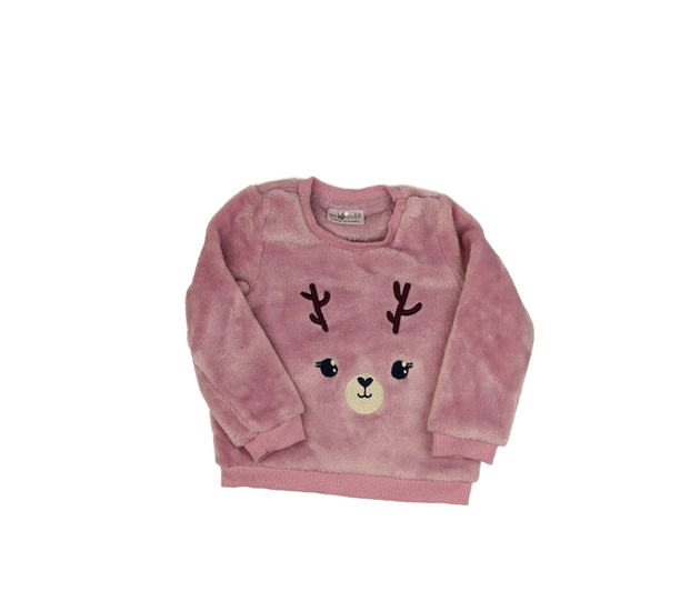 Fialová mikina s čumáčkem 