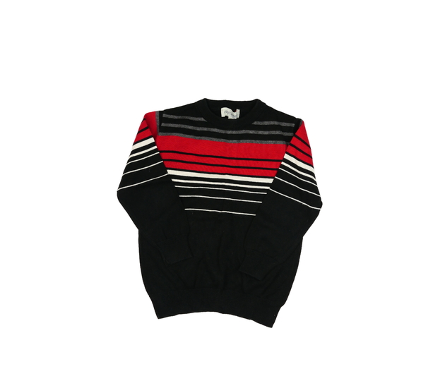 Černý barevně pruhovaný přízový svetřík Primark