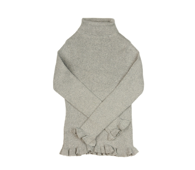 Šedý lesklý žebrovaný rolák Primark