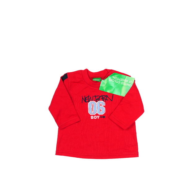 Nová červená slabší mikina Benetton 