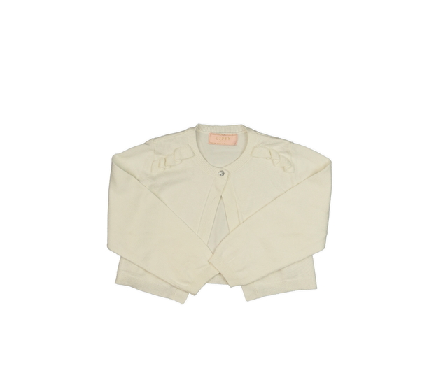 Krémové bolerko s volánky 