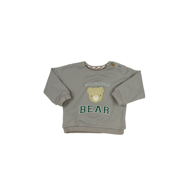 Šedá mikina s medvědem 