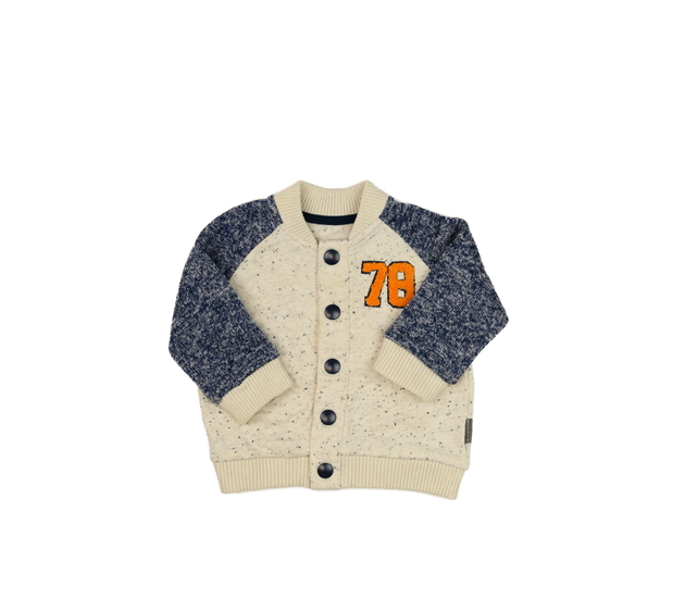 Hnědo-modrá mikina Nutmeg