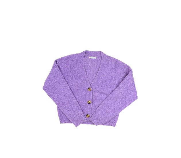 Fialový žinylkový svetr Primark