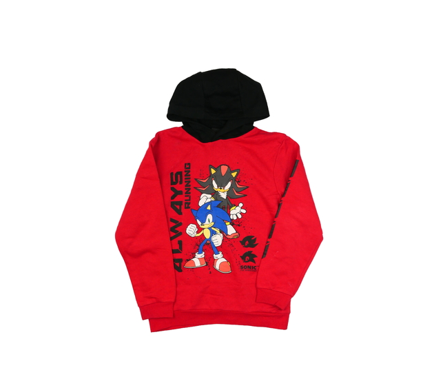 Červená mikina Sonic George