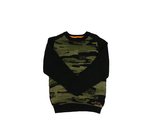 Zeleno-černý svetr F&F