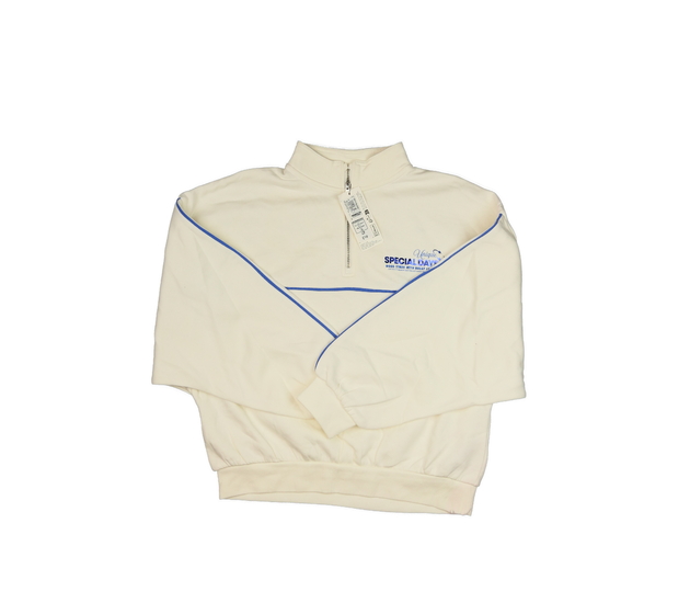 Nová krémová mikina s modrým potiskem M&S