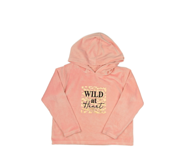 Růžová hebká mikina 