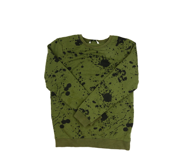 Zelená vzorovaná mikina 