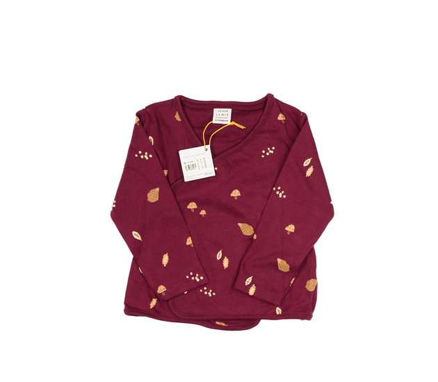 Nová bordo zavinovací mikinka John Lewis 