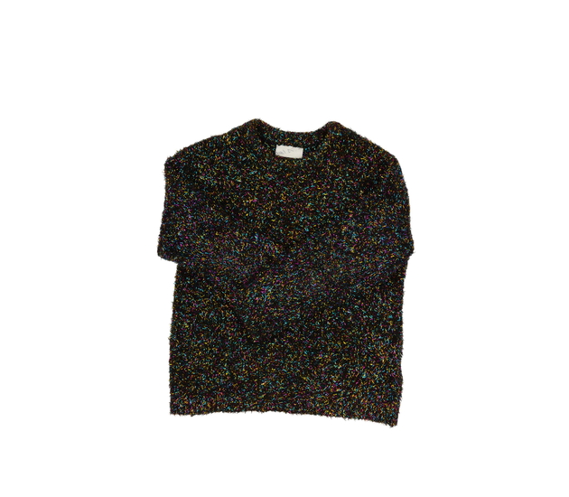 Černý žinylkový svetr 