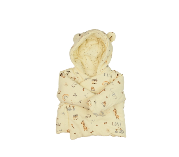 Krémová teplá mikina s obrázky George