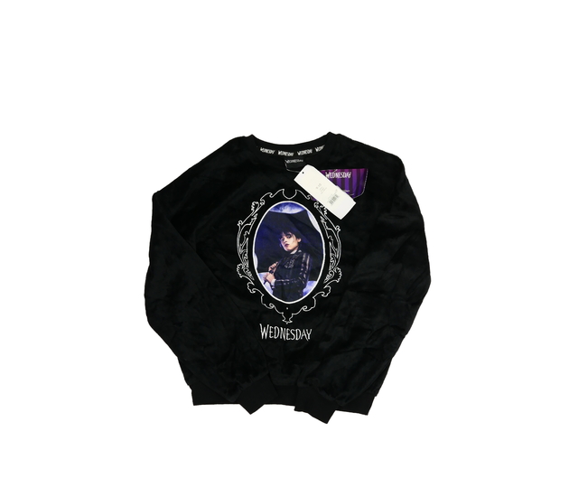 Nová černá krásná mikina Wednesday George