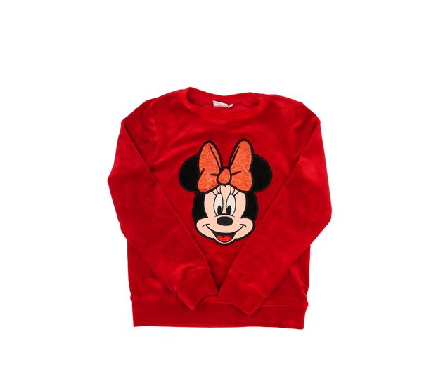 Červená hebká mikina Minnie Disney 