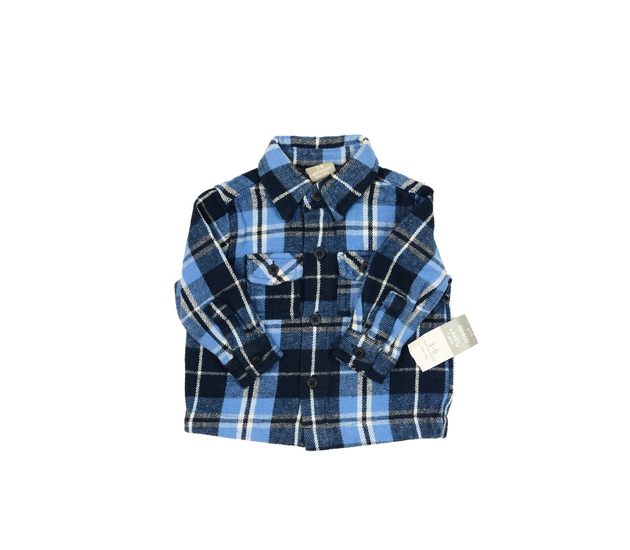 Nová modrá kabátková košile 