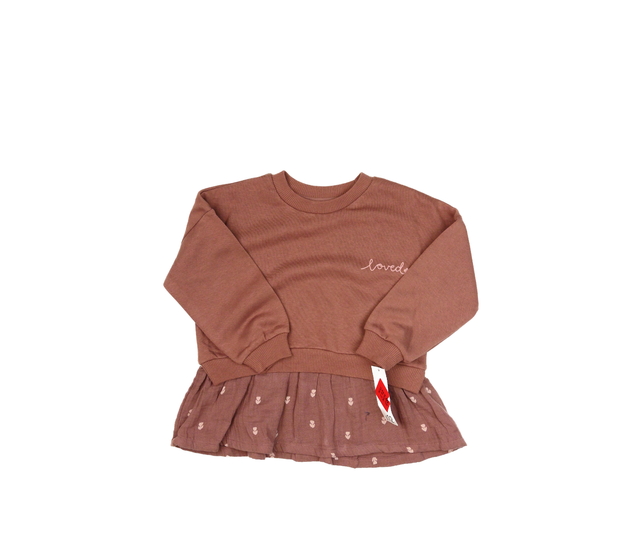 Nová starorůžová mikina s květinami George