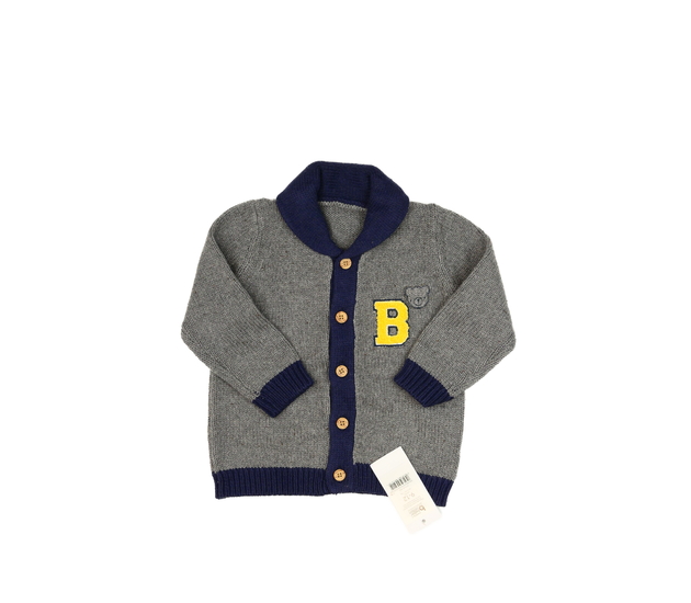 Nový šedý propínací svetr George