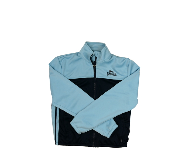 Modrá sportovní crop mikina Lonsdale 