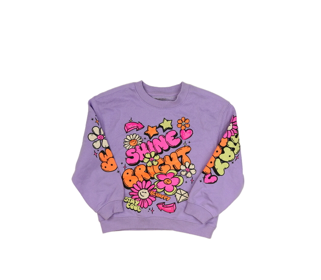 Fialová mikina s veselým potiskem Primark