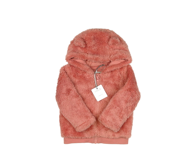 Nová růžová chlupatá mikina Tu