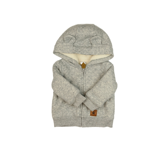 Šedá zimní mikina