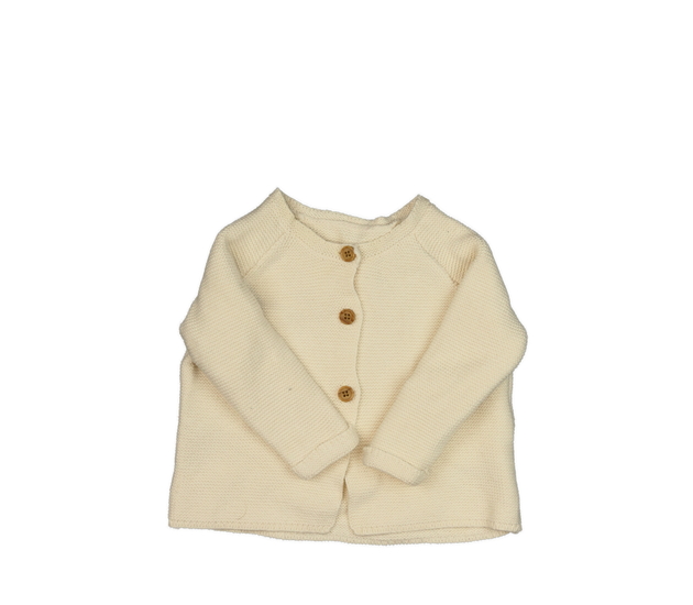 Krémový propínací svetřík George