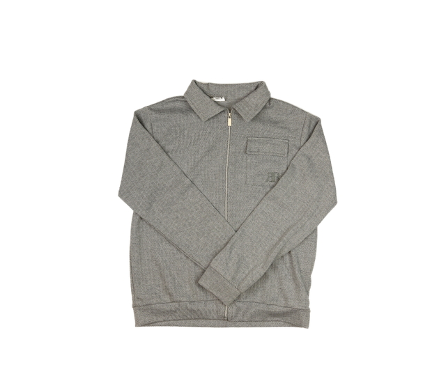 Šedá vzorovaná mikina s límečkem River Island