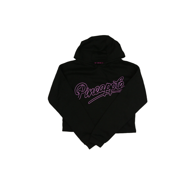 Černá crop mikina s nápisem EUR M Primark 