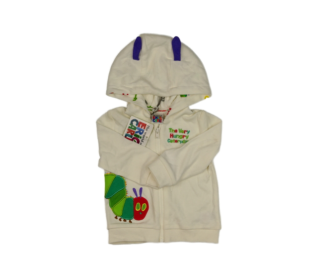 Nová vtipná smetanová mikina s housenkou M&Co