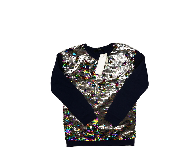 Nová tmavě modrá mikina s flitry George