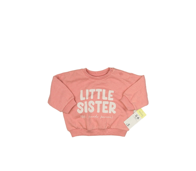 Nová růžová mikina pro mladší sestru