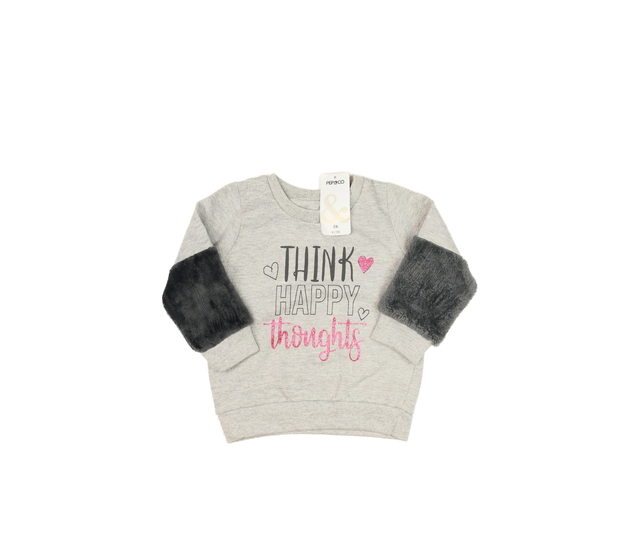 Nová šedá mikina s nápisem 