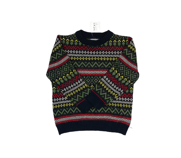 Nový tmavý vzorovaný svetr Next