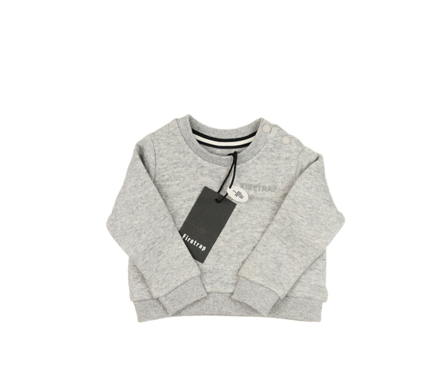 Nová šedá melírovaná mikina Firetrap 