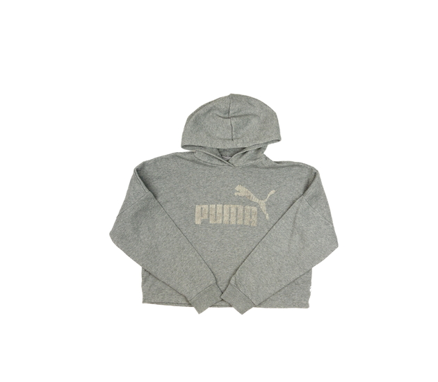 Šedá crop mikina Puma