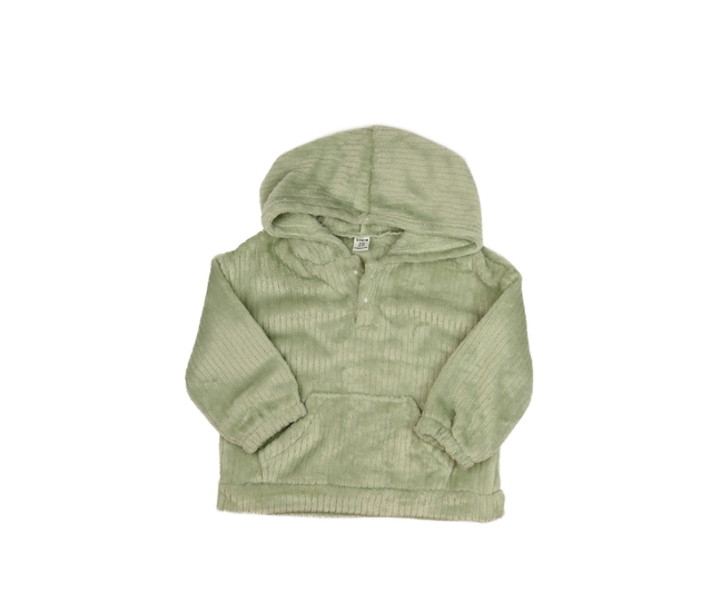 Zelená huňatá mikina 