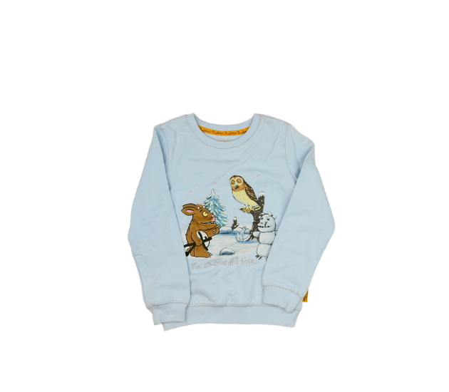Modrá mikina se zimní tématikou Gruffalo Tu