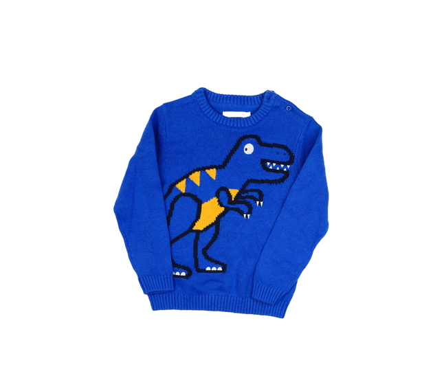 Nový modrý svetr s dinosaurem Bluezoo 