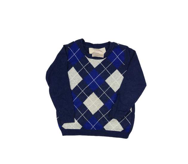 Tmavě modrý svetr 5% kašmír John Lewis 