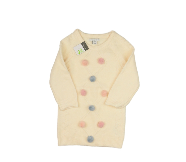 Nový krémový delší svetr s nopíky Primark 