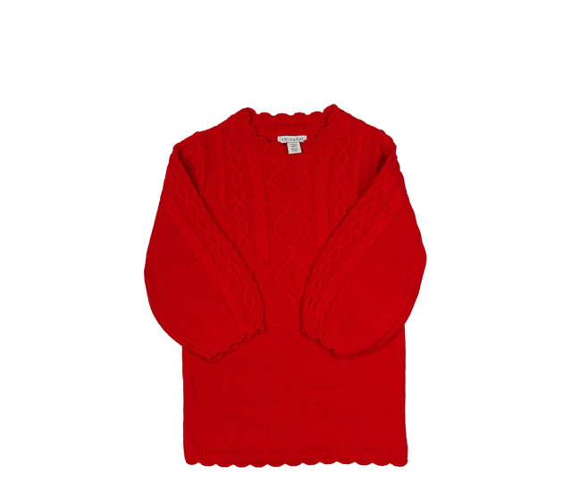 Červený delší svetr Primark 