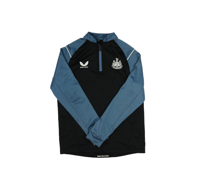 Černo-modrá sportovní mikina 